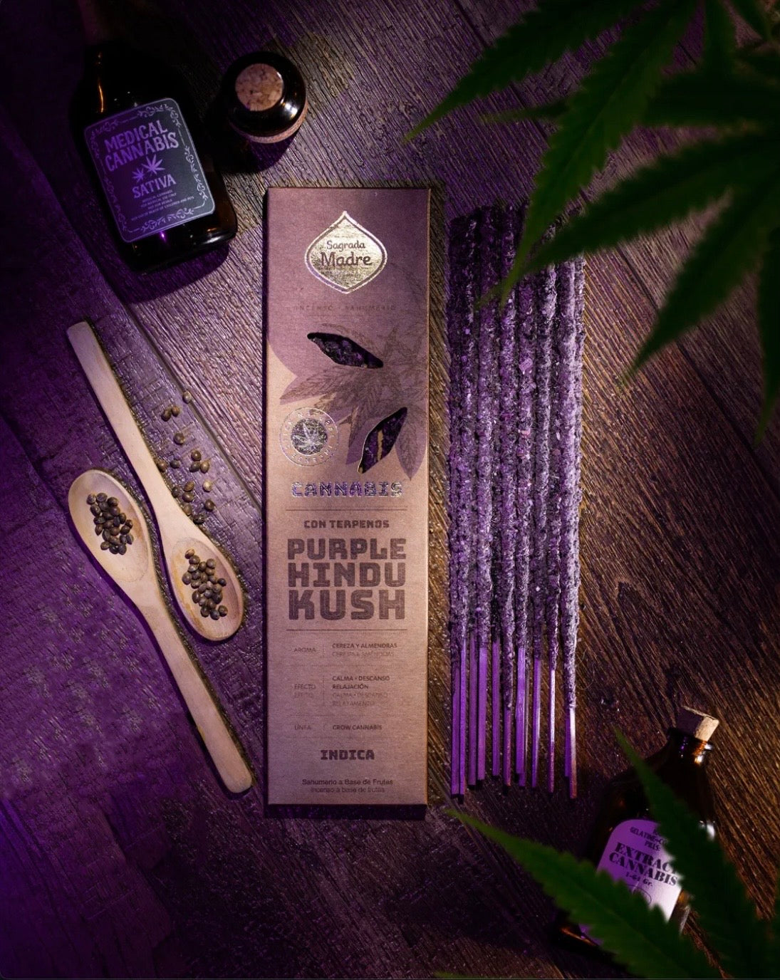 Sagrada Madre Cannabis Purple Hindu Kush | Boutique Ésotérique - La Boutique Ô Mystères