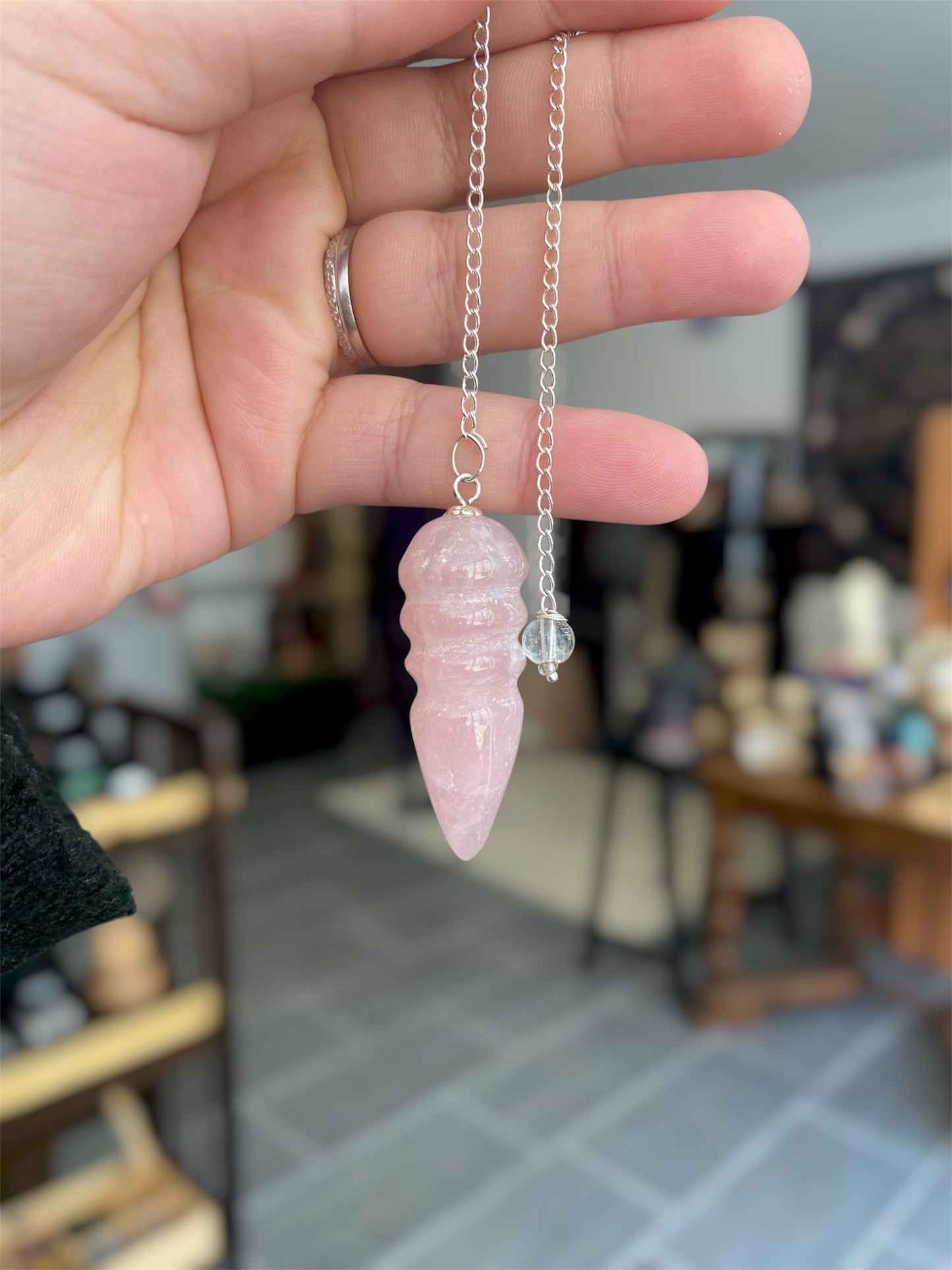Pendule Quartz Rose | Boutique Ésotérique - La Boutique Ô Mystères