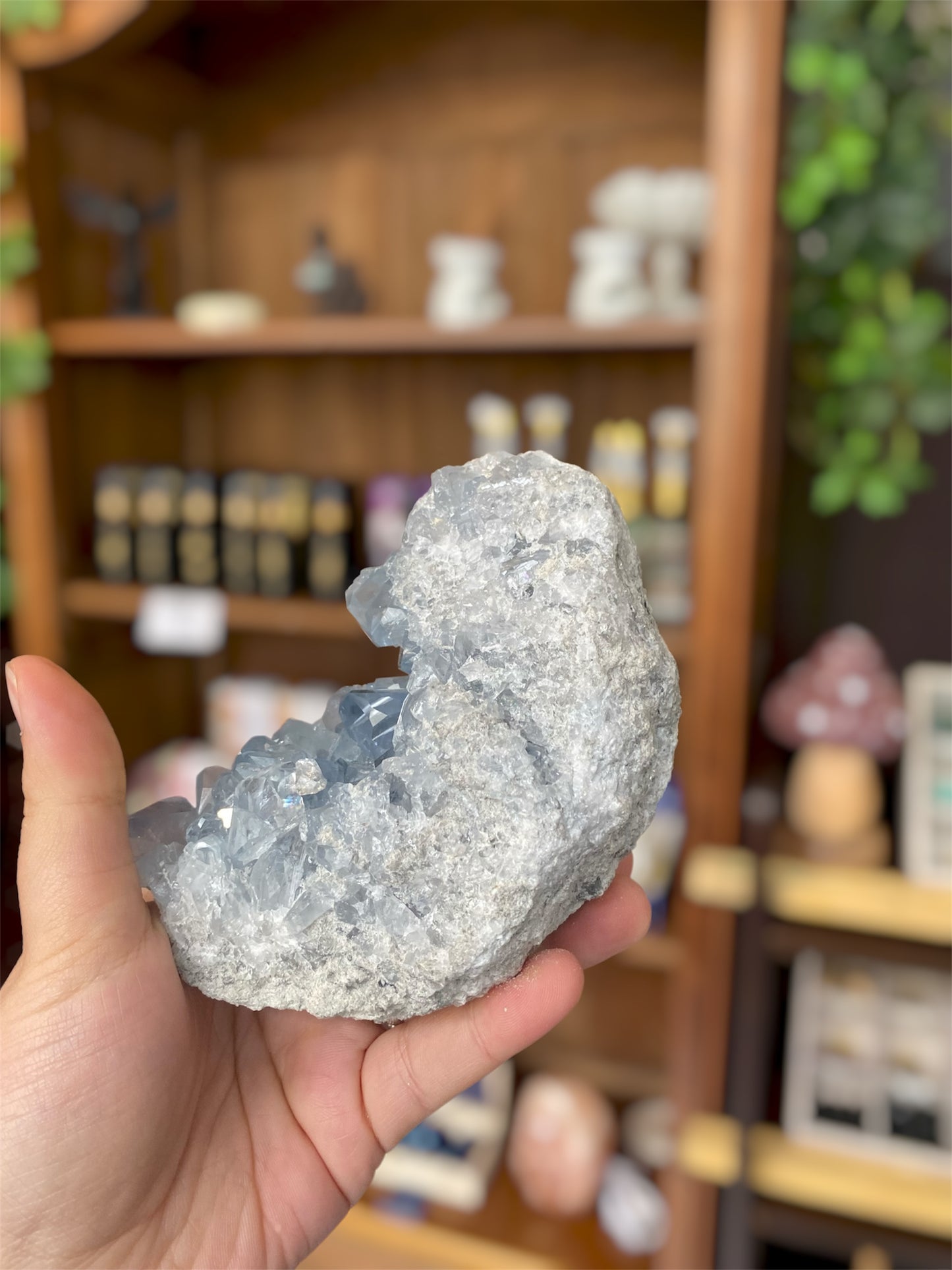 Géode de Céléstine | Boutique Ésotérique - La Boutique Ô Mystères