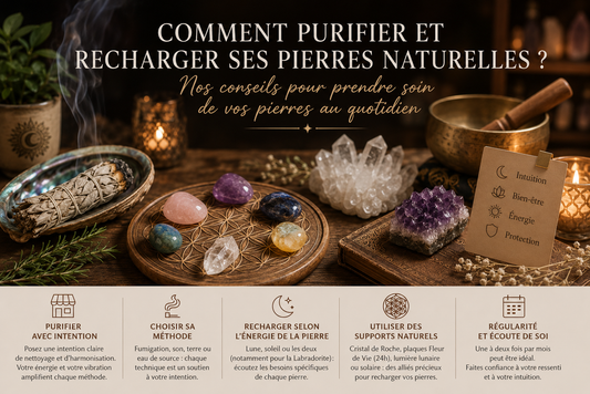 Comment purifier et recharger ses pierres naturelles ?