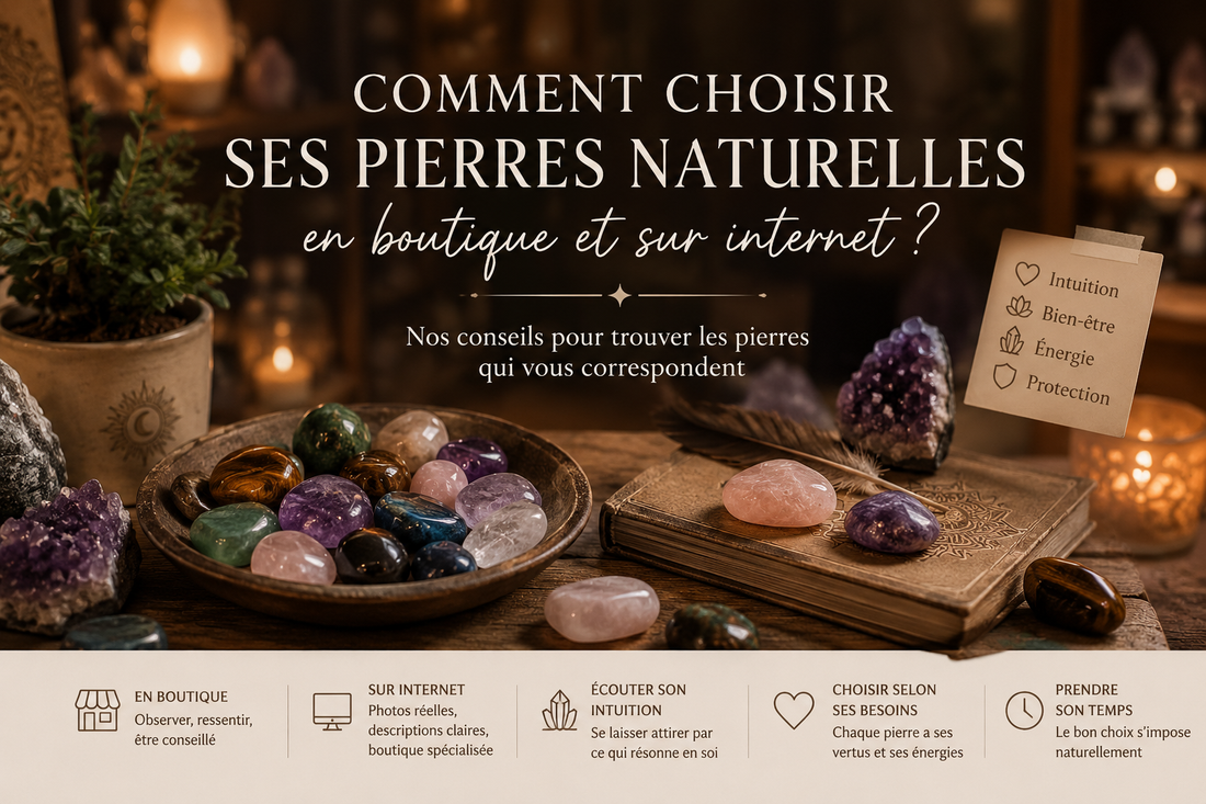 Comment choisir ses pierres naturelles en boutique et sur internet ?