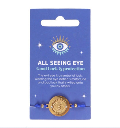 Bracelet réglable Oeil de Protection | Boutique Ésotérique - La Boutique Ô Mystères