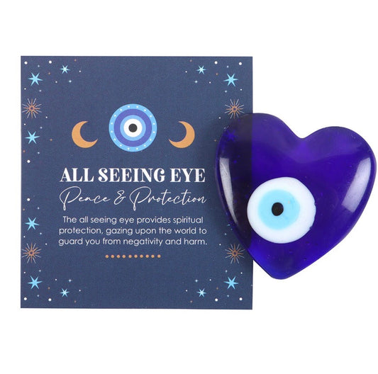 Cœur de protection Oeil de Nazar | Boutique Ésotérique - La Boutique Ô Mystères