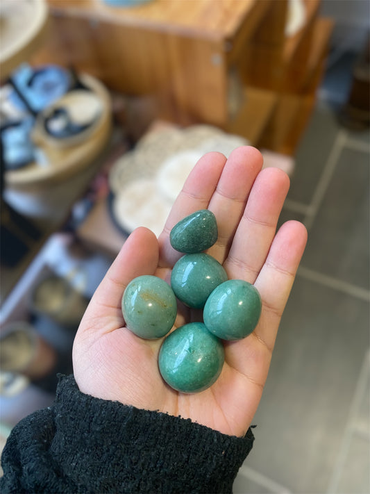 Pierre Roulée Aventurine Verte | Boutique Ésotérique - La Boutique Ô Mystères