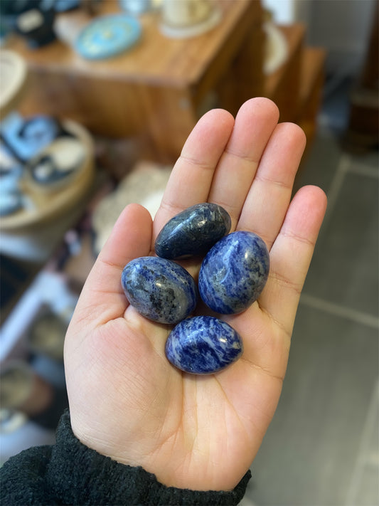 Pierre Roulée Sodalite | Boutique Ésotérique - La Boutique Ô Mystères
