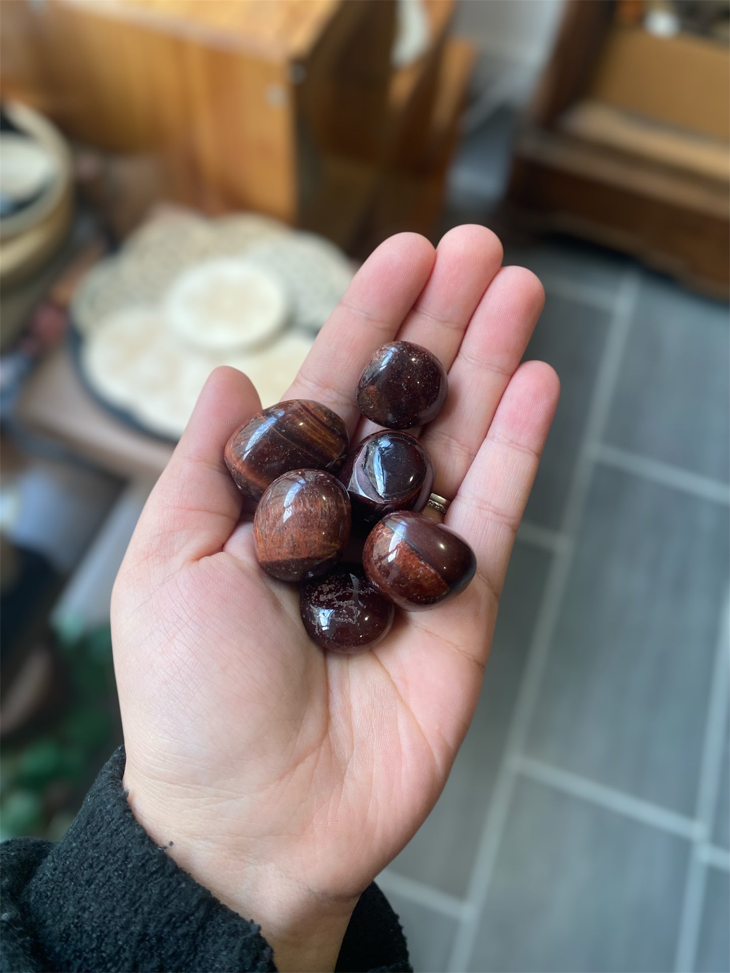 Pierre Roulée Oeil de Taureau | Boutique Ésotérique - La Boutique Ô Mystères