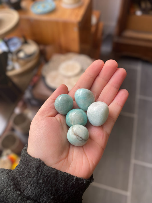 Pierre Roulée Amazonite | Boutique Ésotérique - La Boutique Ô Mystères