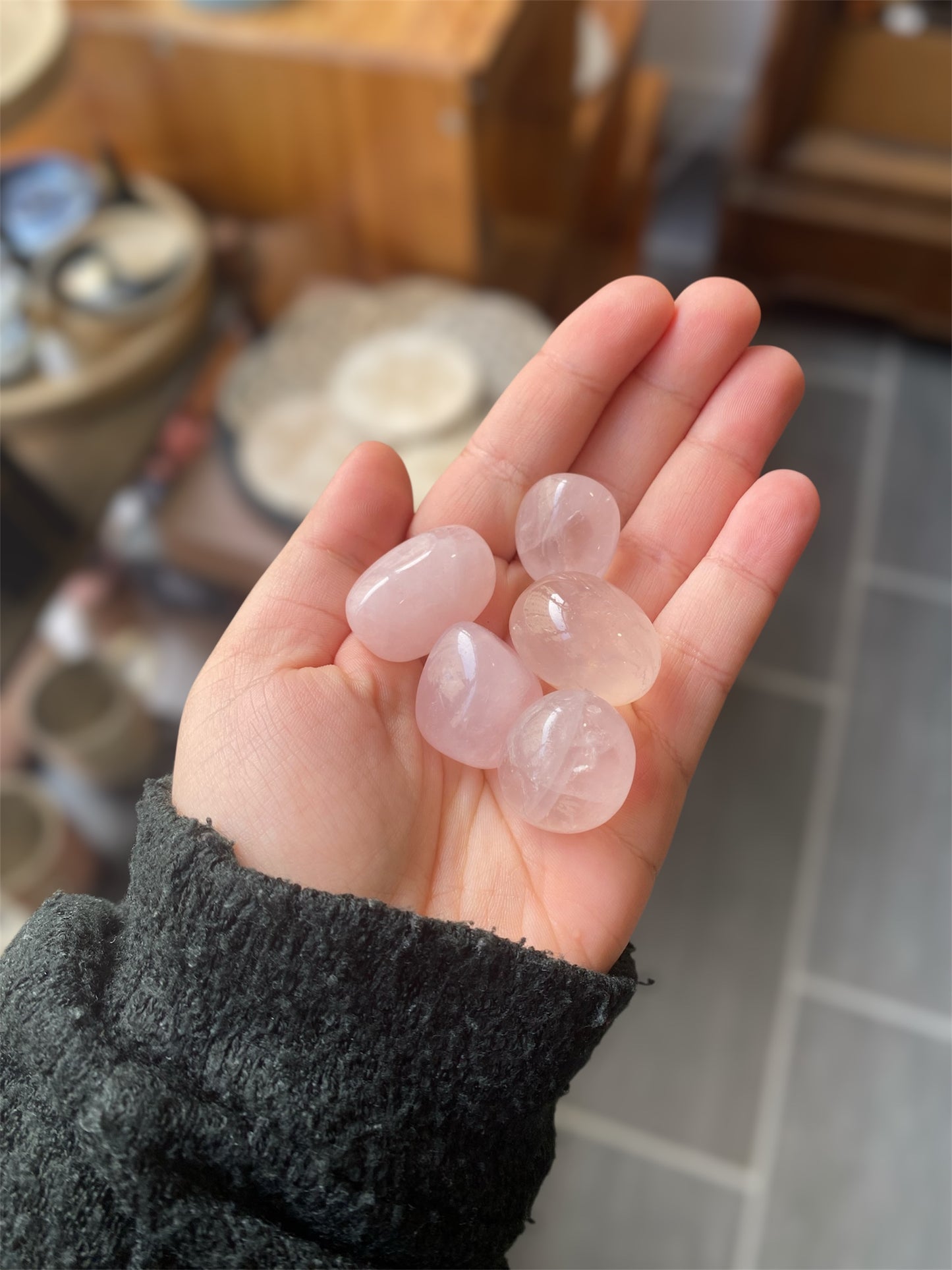 Pierre Roulée Quartz Rose | Boutique Ésotérique - La Boutique Ô Mystères