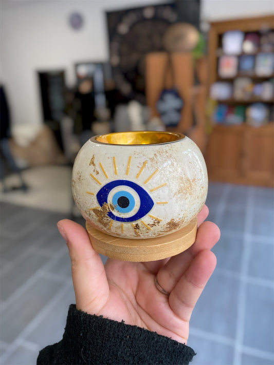 Porte-Charbon Artisanal Oeil de Protection | Boutique Ésotérique - La Boutique Ô Mystères