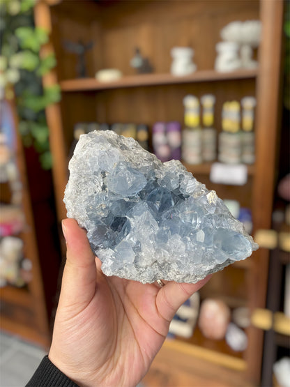 Géode de Céléstine | Boutique Ésotérique - La Boutique Ô Mystères