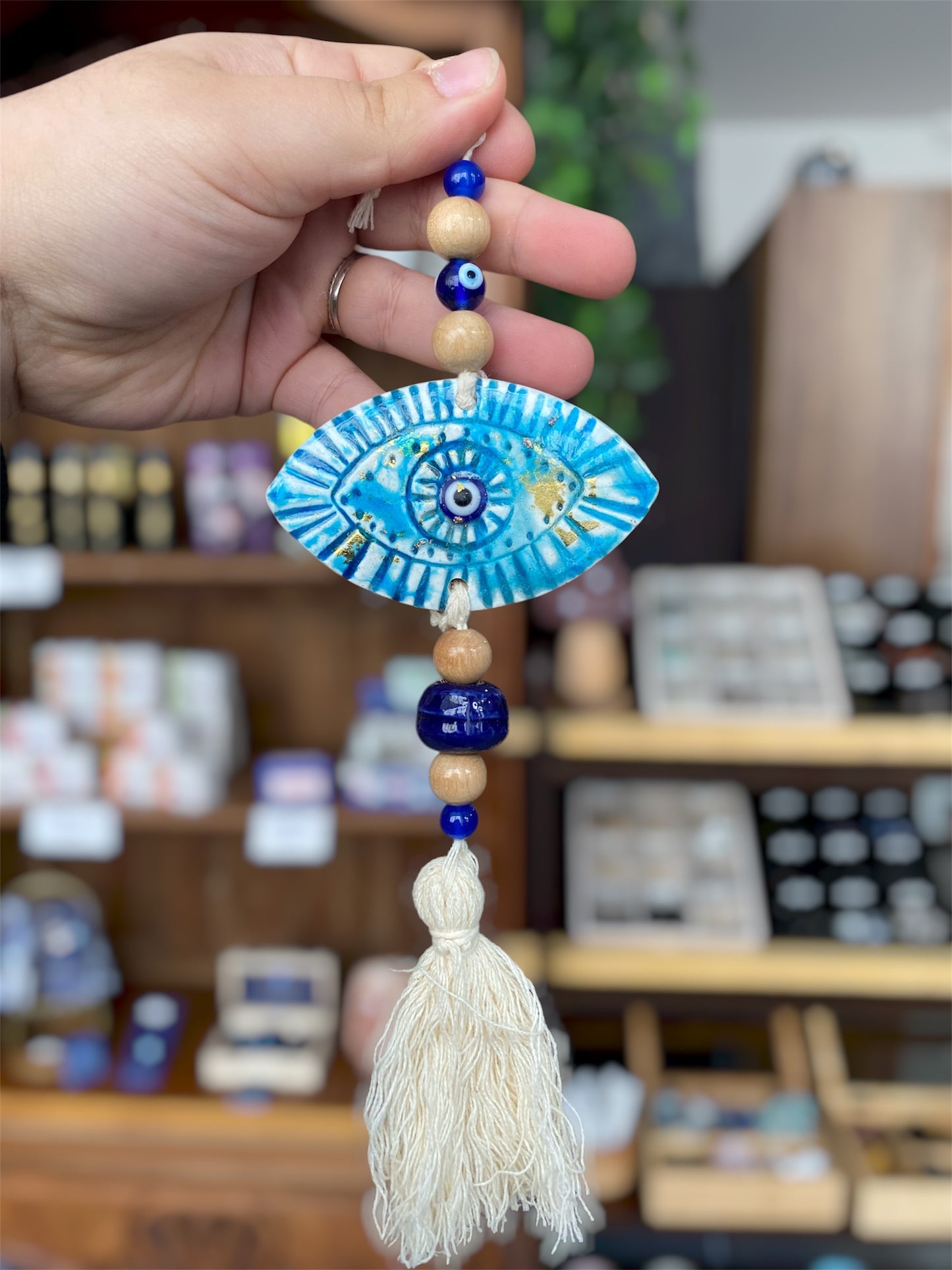 Décoration Artisanal Oeil de Protection | Boutique Ésotérique - La Boutique Ô Mystères