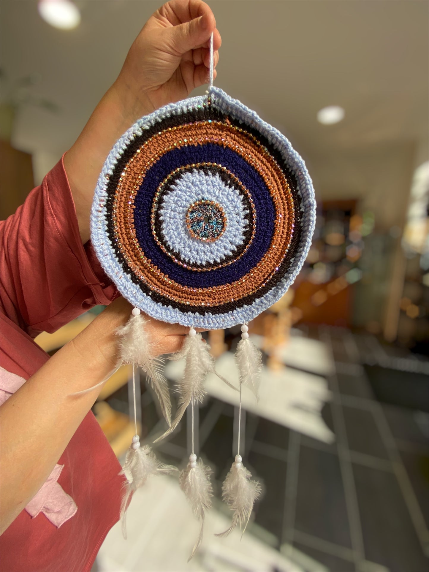 Attrape-Rêves Bohême Artisanal en Crochet | Boutique Ésotérique - La Boutique Ô Mystères