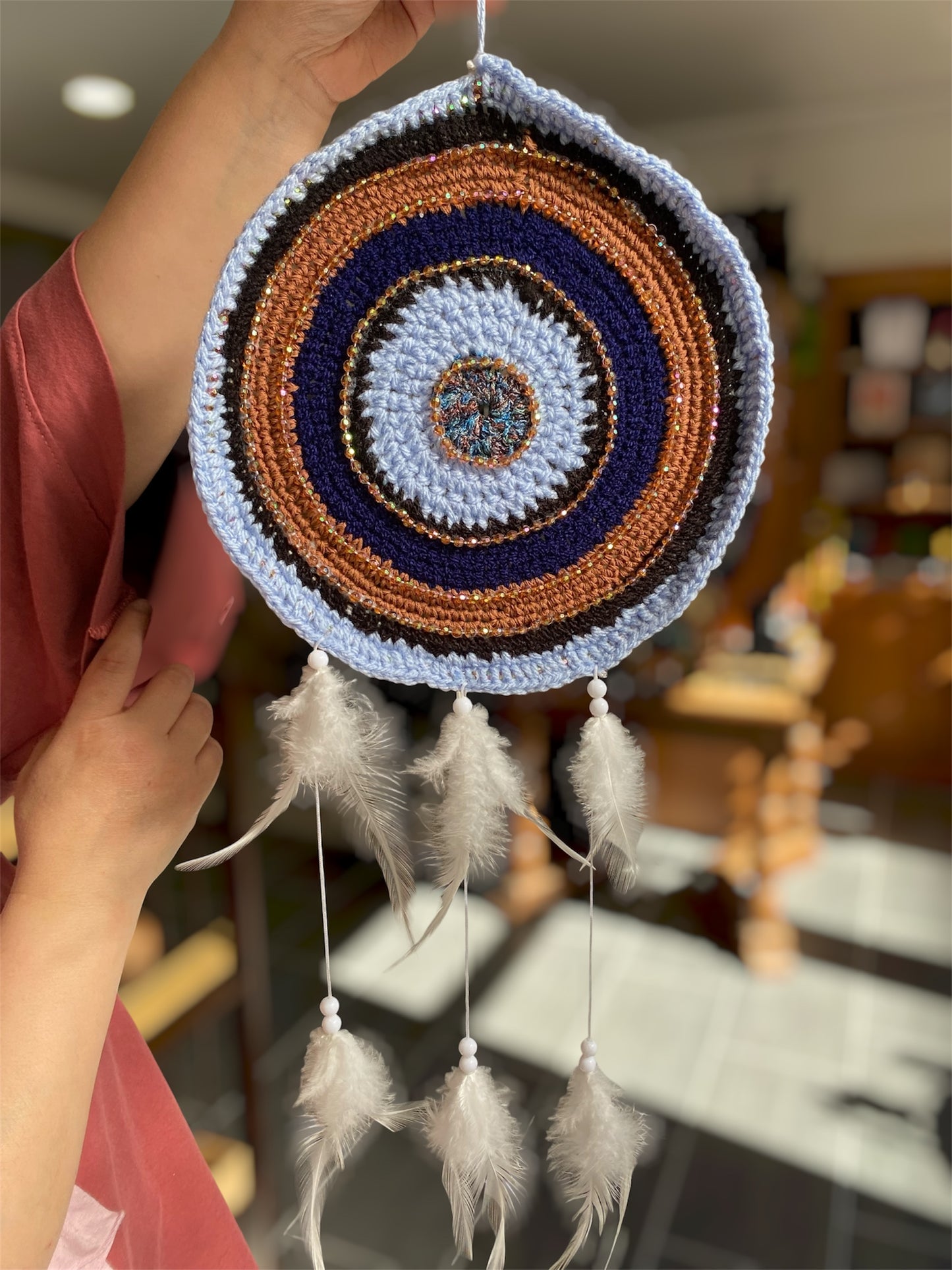 Attrape-Rêves Bohême Artisanal en Crochet | Boutique Ésotérique - La Boutique Ô Mystères
