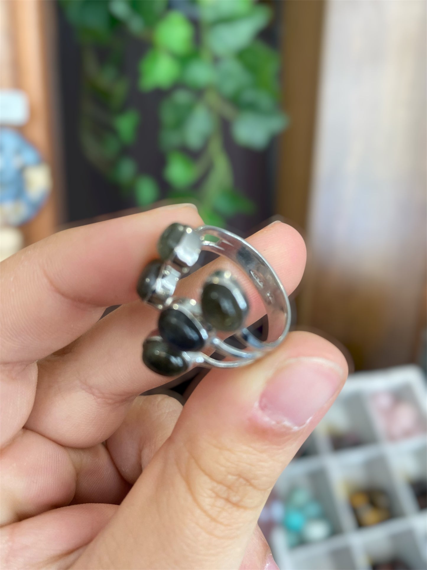 Bague Labradorite Réglable Argent 925 | Boutique Ésotérique - La Boutique Ô Mystères