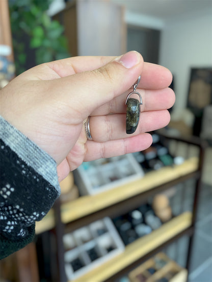 Pendentif Goutte Labradorite et Argent 925 | Boutique Ésotérique - La Boutique Ô Mystères