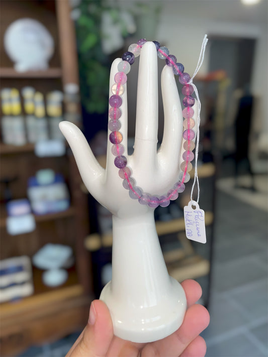 Bracelet Fluorine Multicolore Naturelle | Boutique Ésotérique - La Boutique Ô Mystères