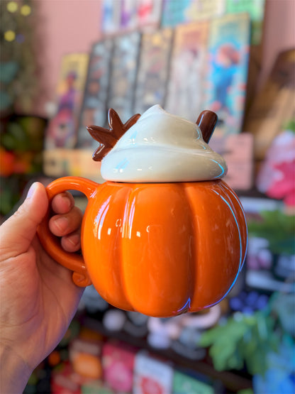 Tasse Citrouille en Céramique avec Couvercle | Boutique Esotérique - La Boutique Ô Mystères