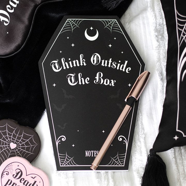 Cahier simple Cercueil "Think Outside The Box" | Boutique Ésotérique - La Boutique Ô Mystères