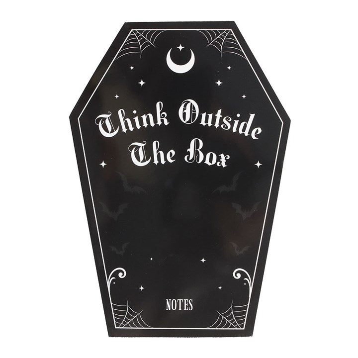 Cahier simple Cercueil "Think Outside The Box" | Boutique Ésotérique - La Boutique Ô Mystères